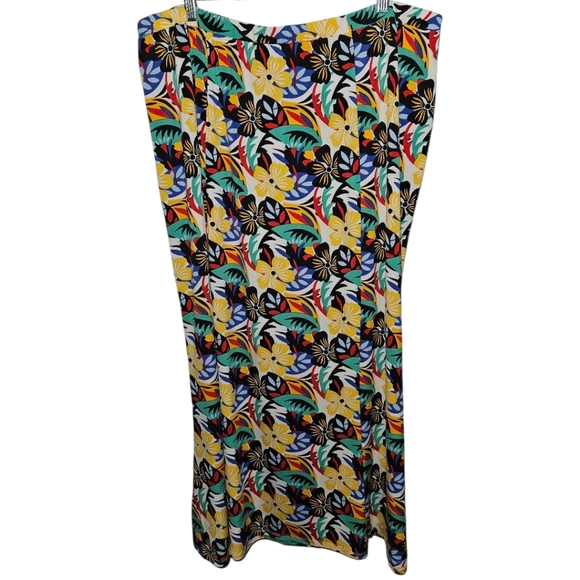 Jessica London Dresses & Skirts - Jessica London Tropical Floral Printed Elastic Waist Maxi Skirt